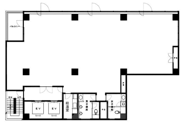 築地242ビル4F 間取り図