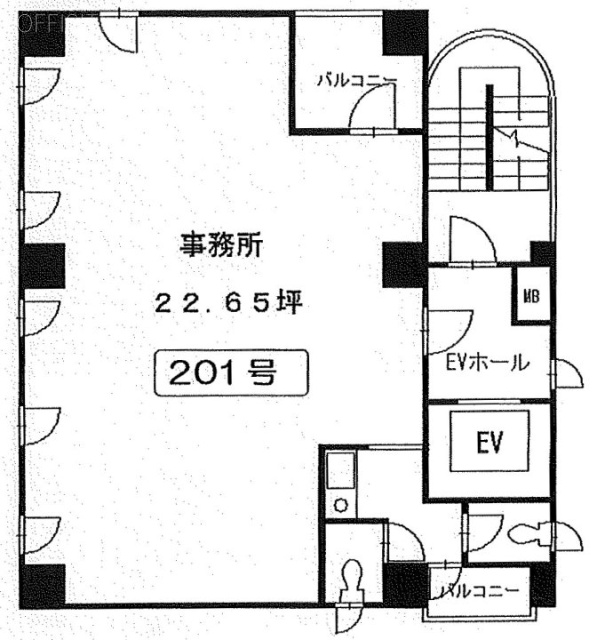 神田155ビル2F 間取り図