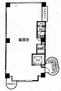 三田マルハチビル5F 間取り図