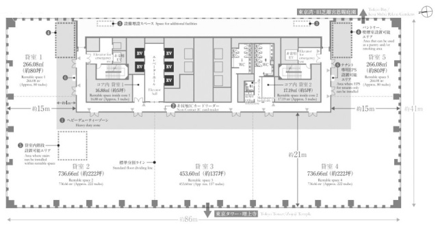 日本生命浜松町クレアタワー16F 間取り図