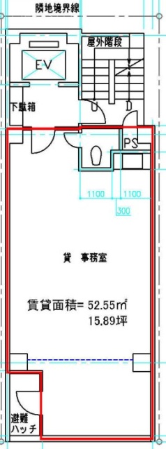 ルート西新橋ビル2F 間取り図