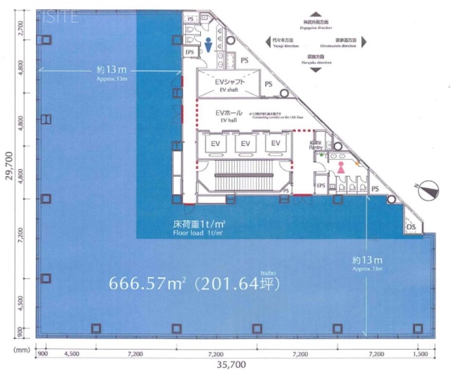 住友不動産原宿ビル3F 間取り図