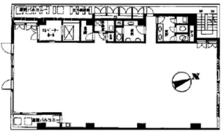 築地リバーフロント6F 間取り図