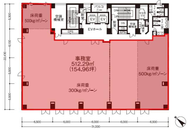 芝浦前川ビル102 間取り図