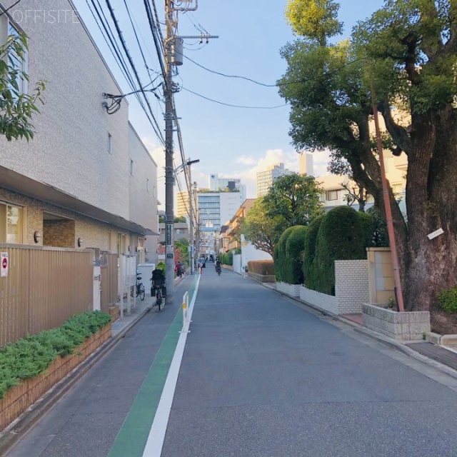 南青山スカイハイツ ビル前面道路