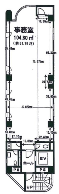 錦糸町ホテイビル9F 間取り図