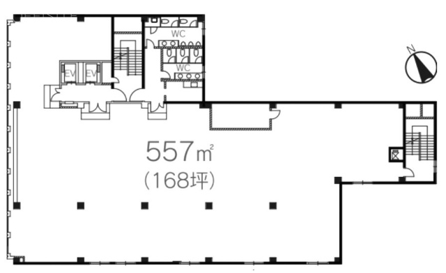 日新建物新橋ビル6F 間取り図