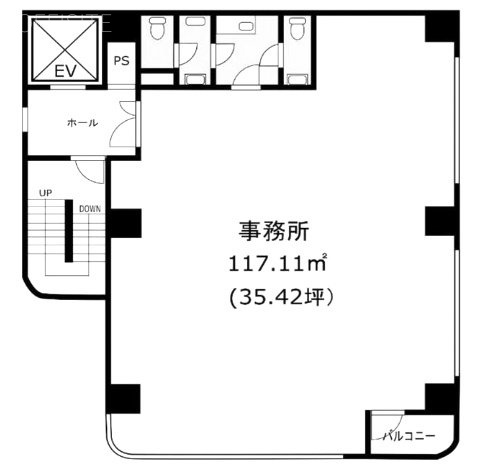 EBUCHIビル6F 間取り図