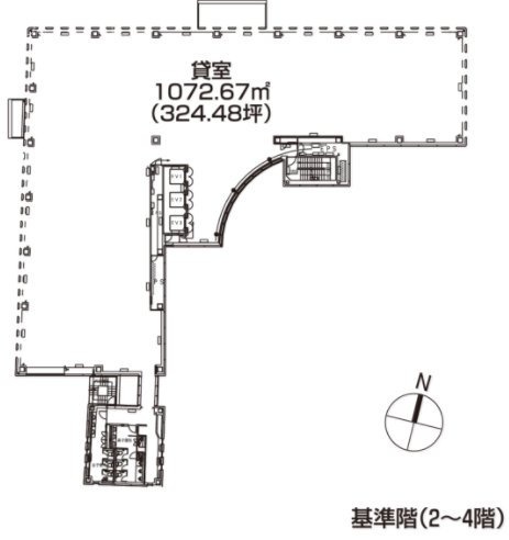 九段ファーストプレイス4F 間取り図