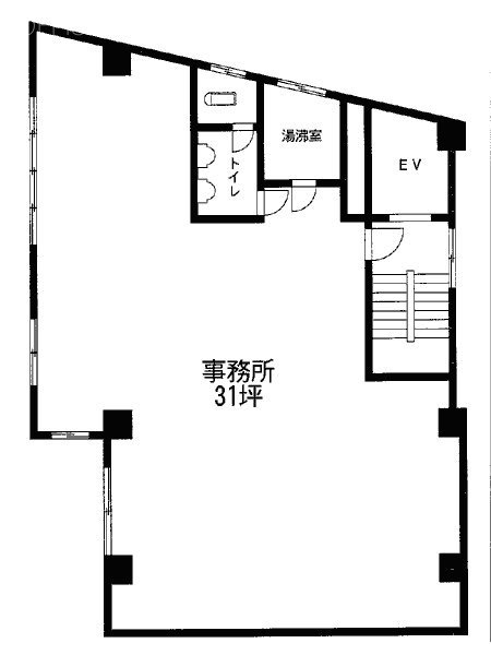 石堂第2ビル1F 間取り図