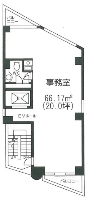 麻布高橋ビル4F 間取り図