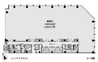 エンパイヤビル4F 間取り図