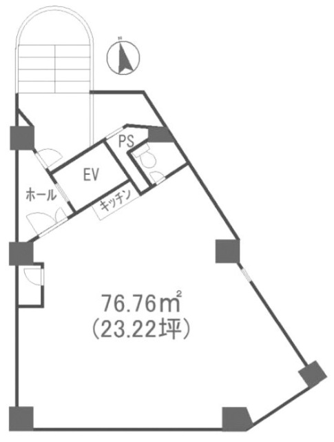 東園ビル5F 間取り図