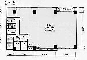 堀留Dビル1F 間取り図