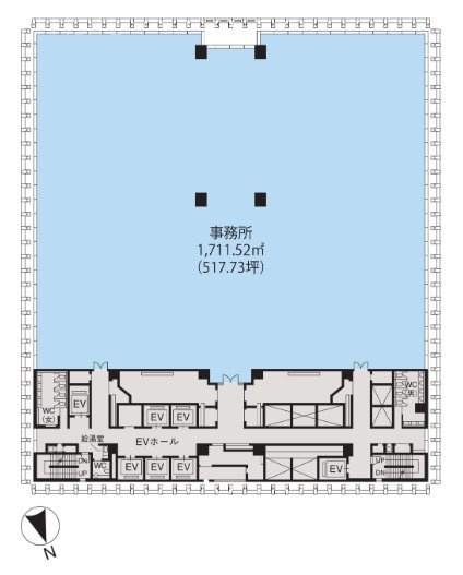 経団連会館12F 間取り図