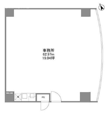 東京エステートビル2F 間取り図