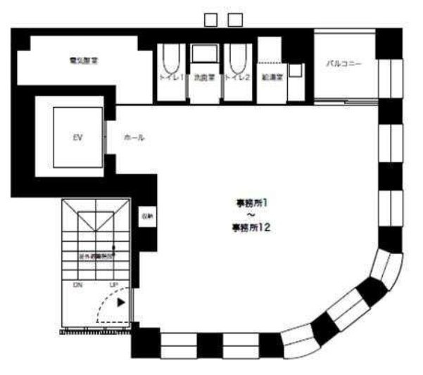 AUSPICE神田小川町14F 間取り図