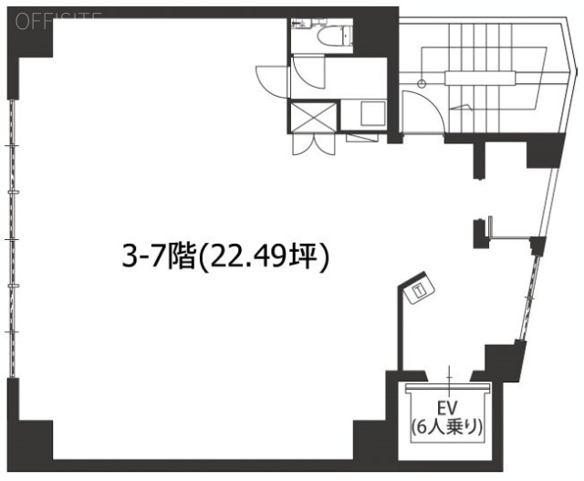 AS ONE 日本橋 East6F 間取り図