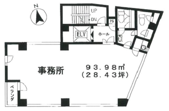 木城ビル5F 間取り図