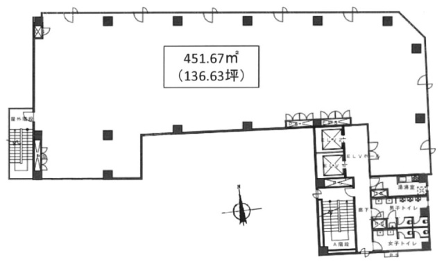 御徒町中央ビル6F 間取り図