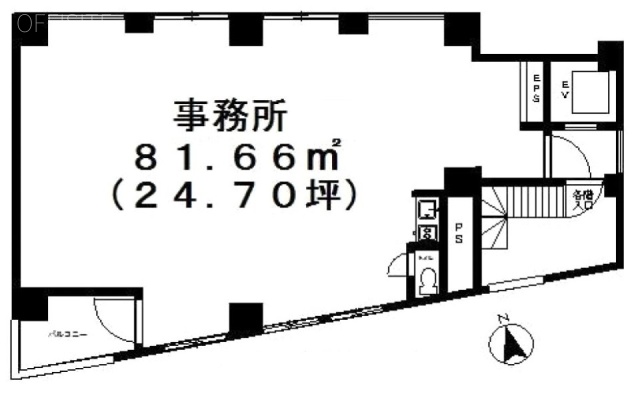 ミハルビル4F 間取り図