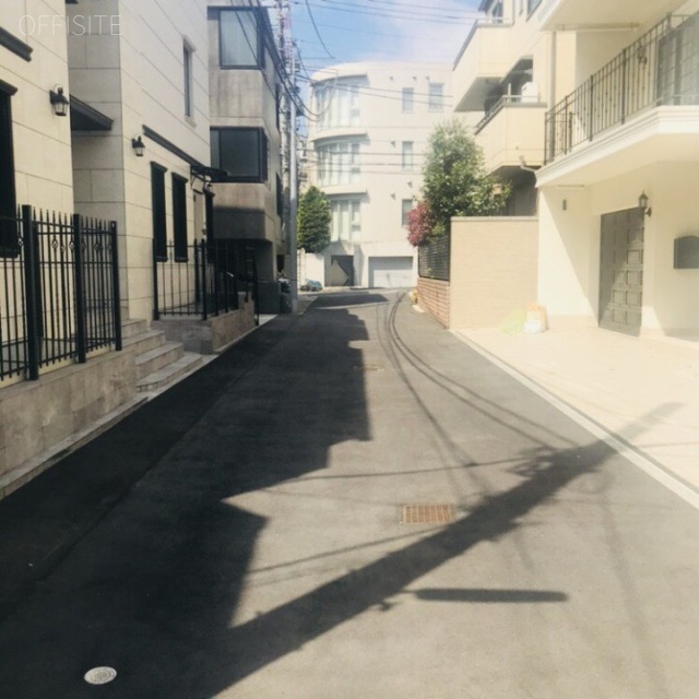 有栖川プレイス ビル前面道路