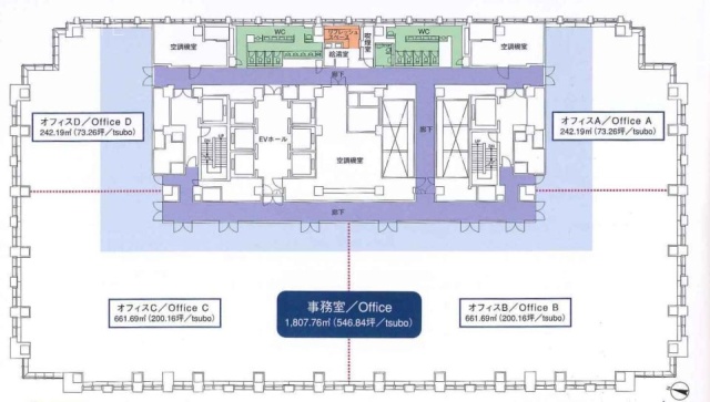 JA共済ビル12F 間取り図