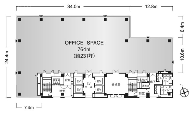 興和西新橋ビル12F 間取り図