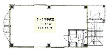 ハチダイヤビル2F 間取り図