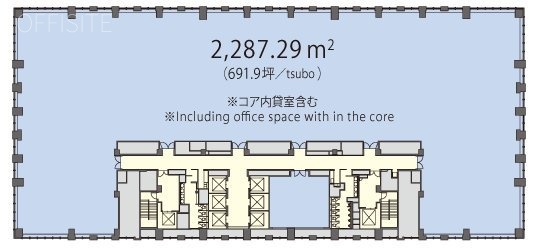 丸の内トラストタワーN館8F 間取り図