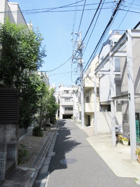 シュロス麻布 ビル前面道路