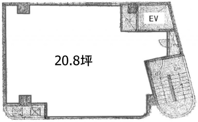 プラザ荻野ビル2F 間取り図