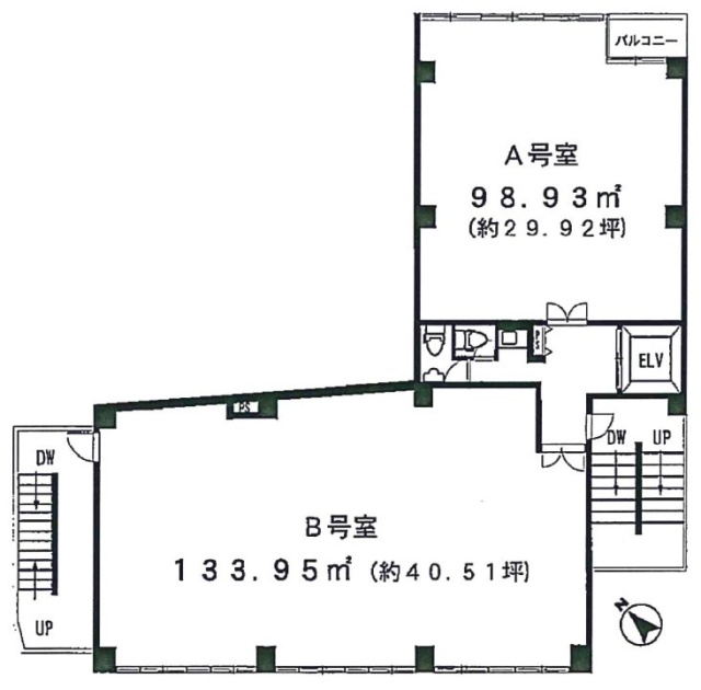 茅場町K-1ビルA 間取り図