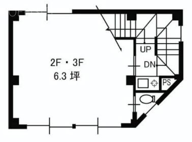 ヨシカネビル4F 間取り図