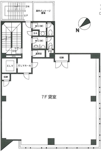 明海京橋ビル8F 間取り図