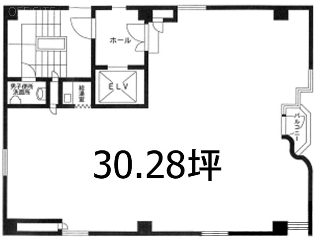 新富MSビル3F 間取り図