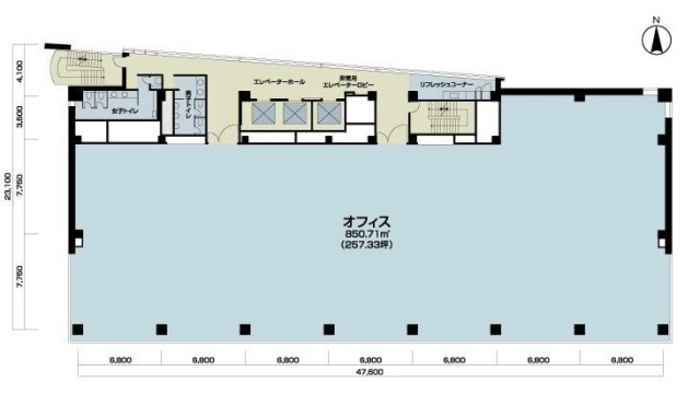 TOKYU REIT 蒲田ビル2F 間取り図