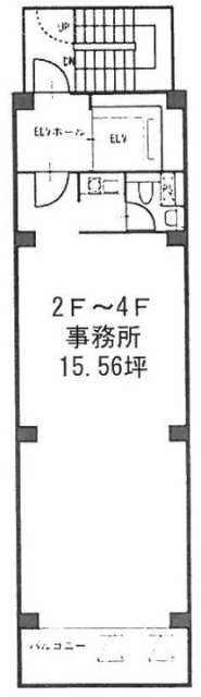 第二新洋ビル4F 間取り図