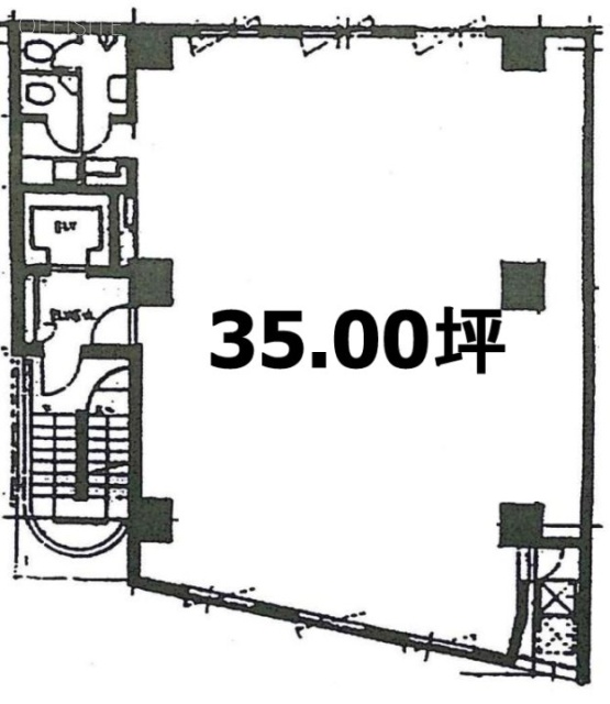 萬水(マンスイ)ビル5F 間取り図