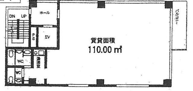 フレス赤坂ビル2F 間取り図