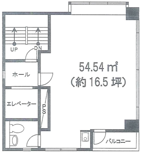 建部ビル3F 間取り図