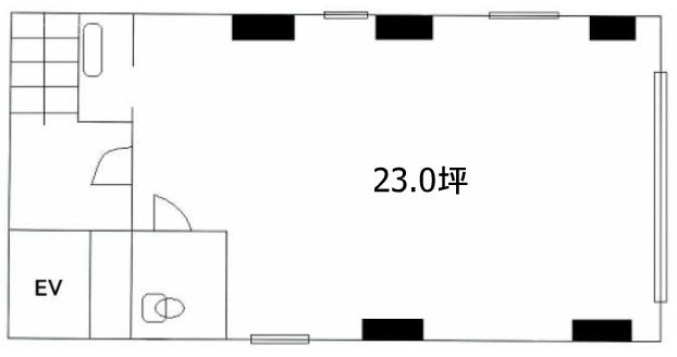 坂詰ビル2F 間取り図