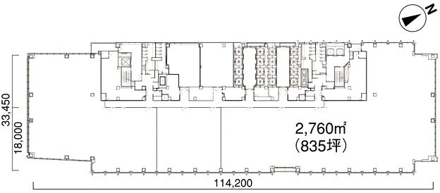 東京ビル21F 間取り図