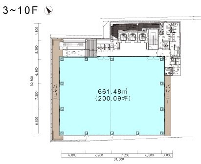 新青山東急ビル3F 間取り図