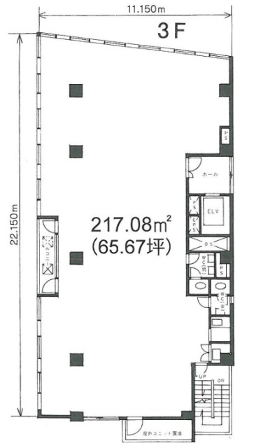 サンジュ共和十番館5F 間取り図