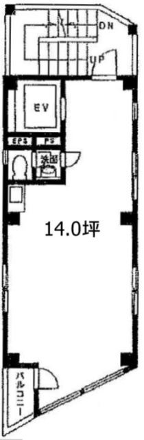 会田西新宿ビル4F 間取り図