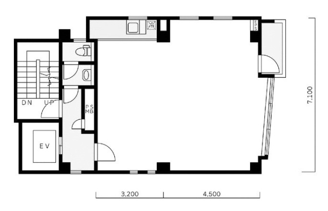 銀座原ビル4F 間取り図