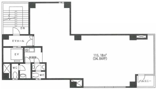 人形町鳥近ビル6F 間取り図