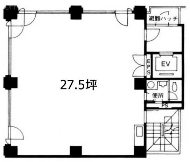 末広JF(松永第一)ビル4F 間取り図