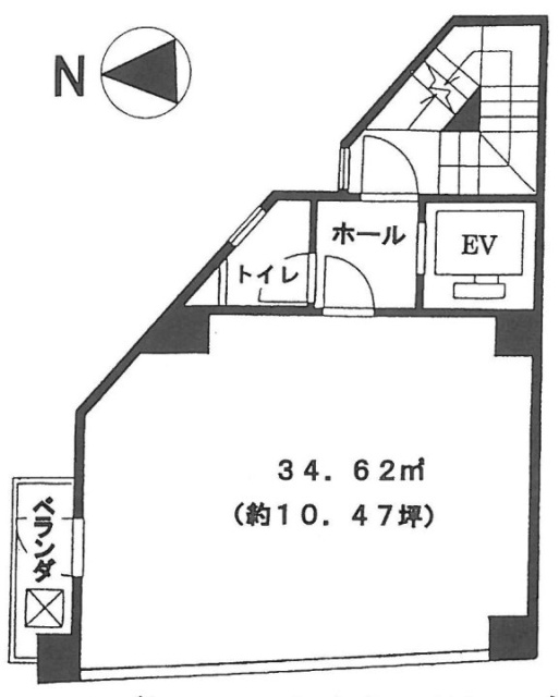 ワコー代々木ビル6F 間取り図